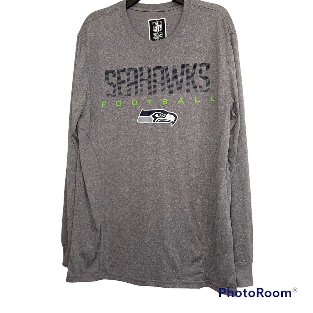 Seahawks Shirt light weight football Men's NFL Team Apparel Size S color Gray (9